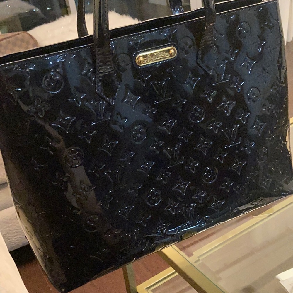 Louis Vuitton Wilshire Handbag Monogram Vernis GM